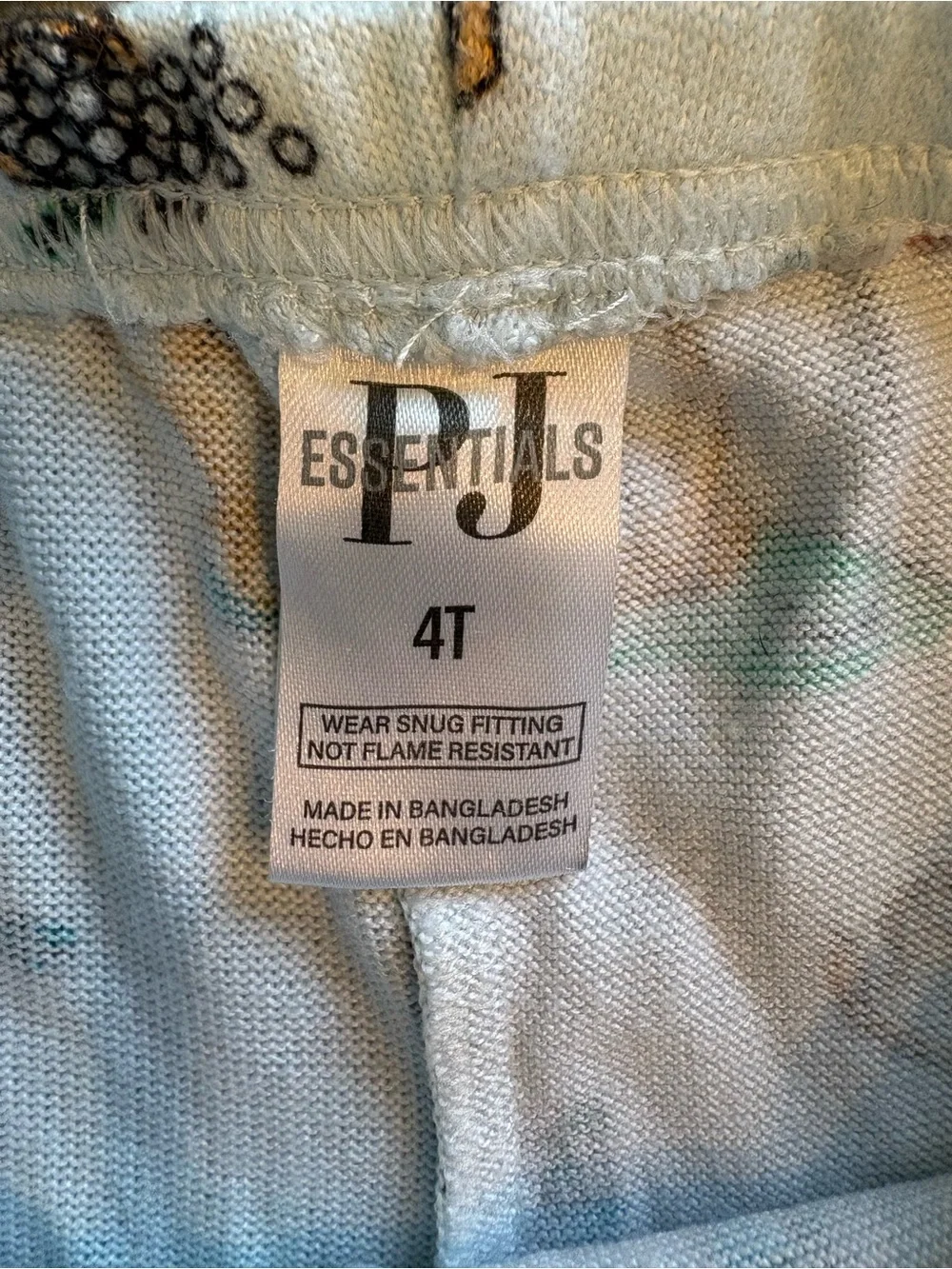 Kids' PJ Essentials Golf Themed Pajama Set size 4T
